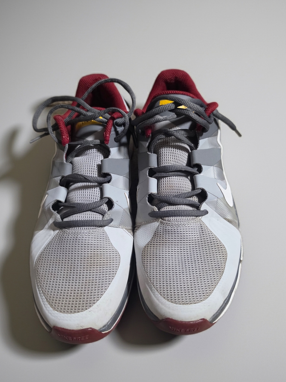Nike Men’s Gray and Maroon Running Shoes